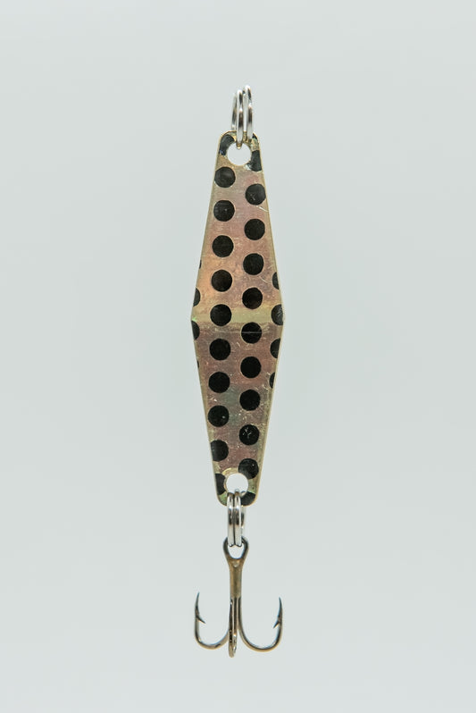 Brass Black Dot - Curly's Fishing Lures