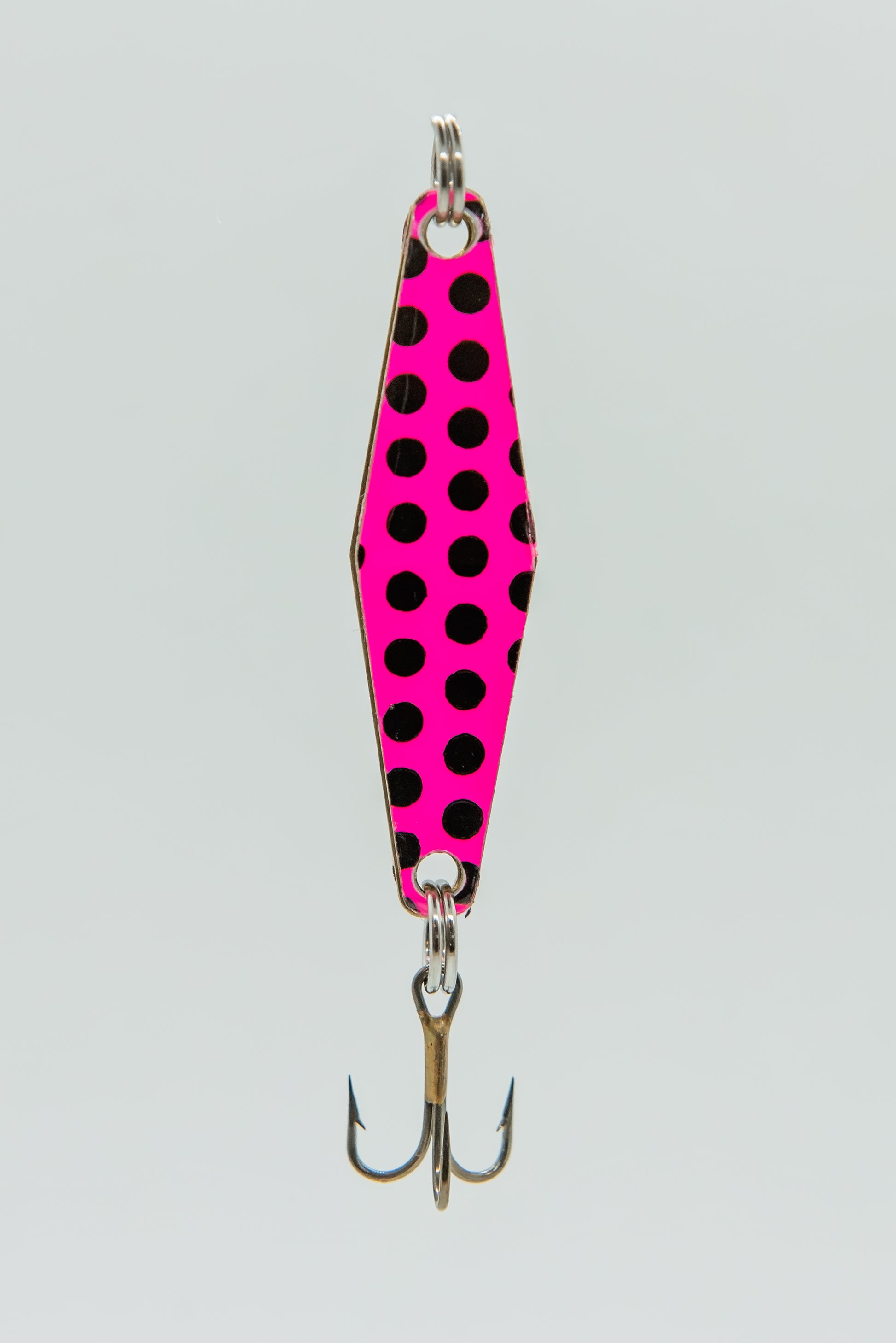 Pink Black Dot - Curly's Fishing Lures