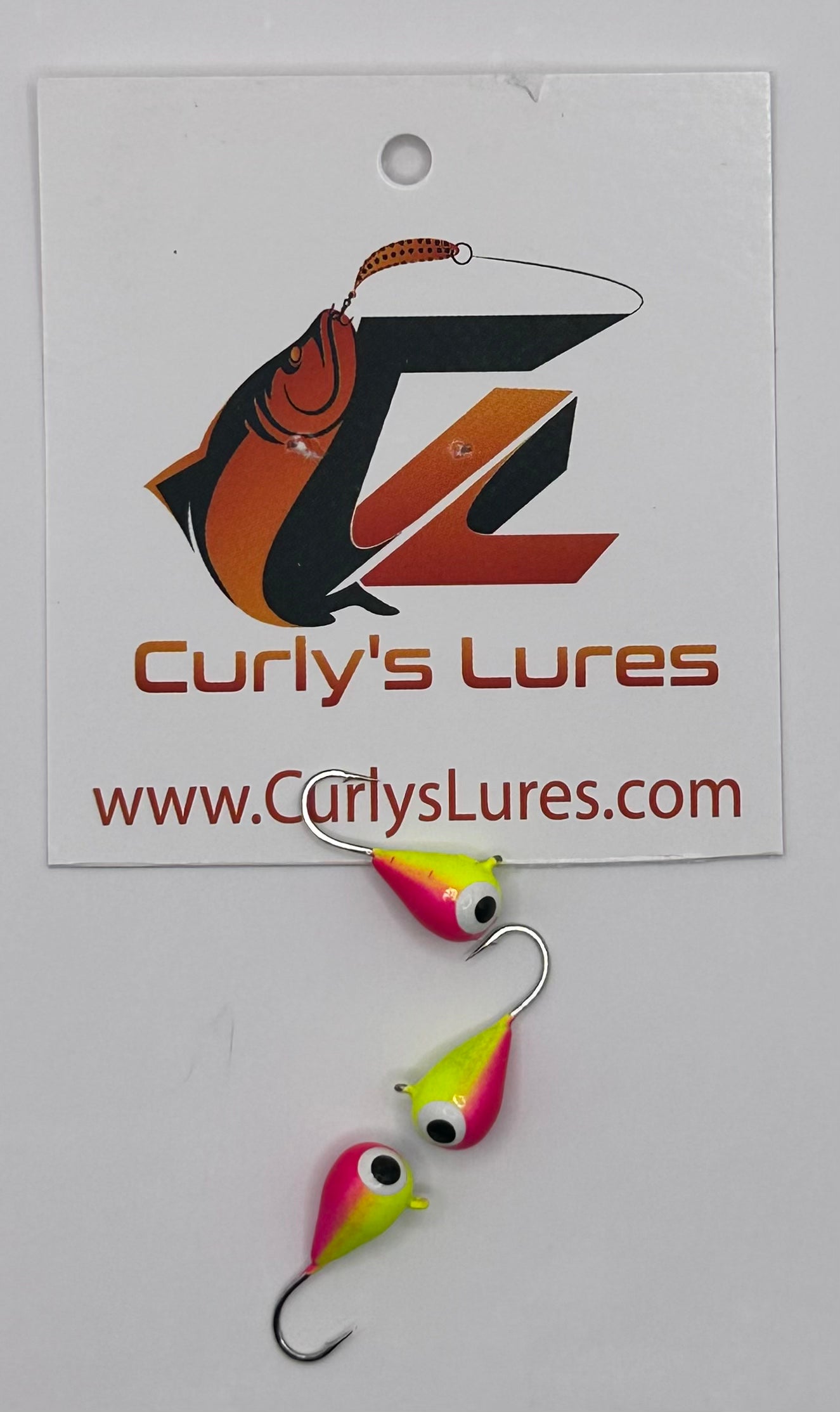 3/32 pink/chartreuse tungsten jig