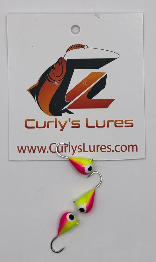 3/32 Pink/Chartreuse Tungsten Jig