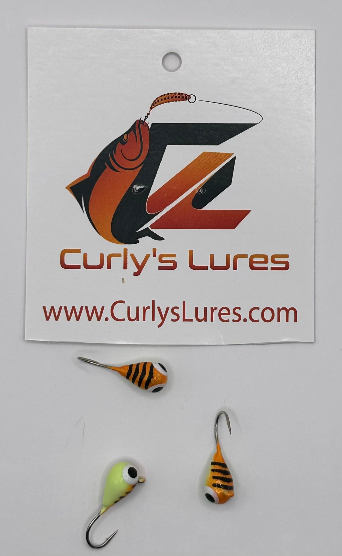 1/16 glow tiger tungsten jig