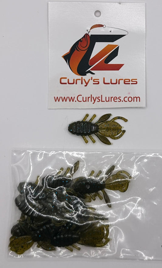 1.25” Green Pumpkin Curly Creature